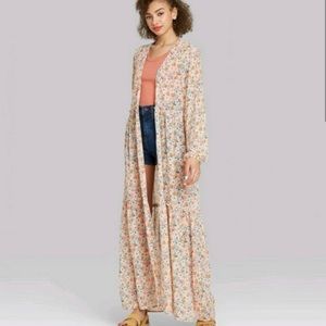 Worn Once Wild Fable Coral Duster